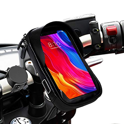 Soporte movil Moto Bicicleta Bici Impermeable Funda Compatible con Smartphones de hasta 6.9" Soporte móvil Moto Soporte movil para Moto Soporte para movil Bicicleta Bici