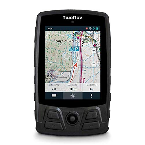 TwoNav - Aventura Motor GPS para Deportes Motor con Pantalla de 3'7" y Gran Resistencia, Full Connect, Color Negro