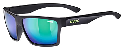 Uvex LGL 29 Gafas de Ciclismo, Unisex Adulto, Negro/Verde, Talla Única