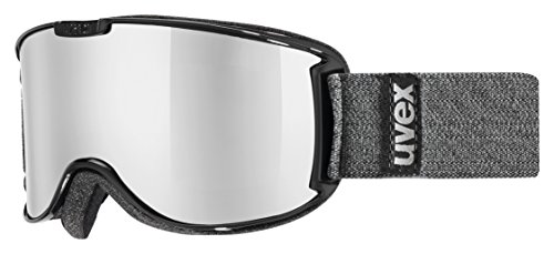 Uvex S55.0.421.2126 Gafas de esquí, Esquiar, Negro DL/Ltm Plata, Talla única