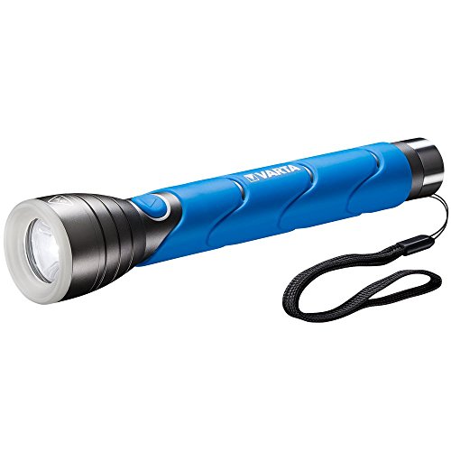 Varta 3X C (Verde) Linterna LED 5 W, IPX4, 3 Pilas C Incluidas, Azul