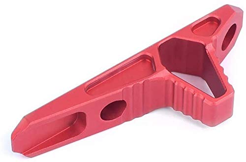 WADSN Tactical Aluminium M-LOK KeyMod Kit de Parada de Mano en ángulo Caza Rifle Hanguard Blocker fit Picatinny Rail (Red)