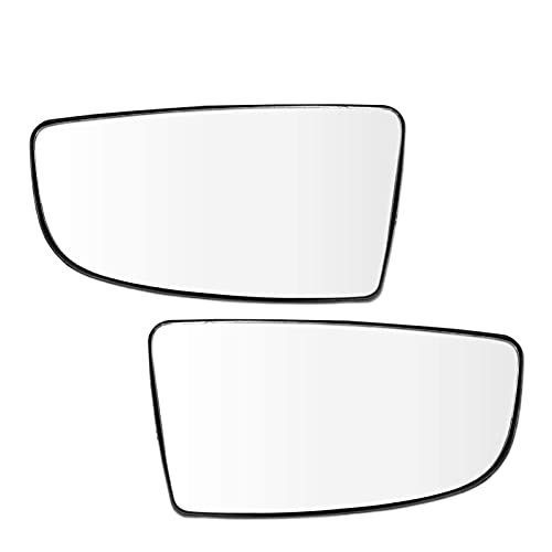 XiupzI - Par de cristales de espejo convexo inferior para Ford Transit T150 T250 con placa de respaldo para 2015 2016 2017 (1 par)