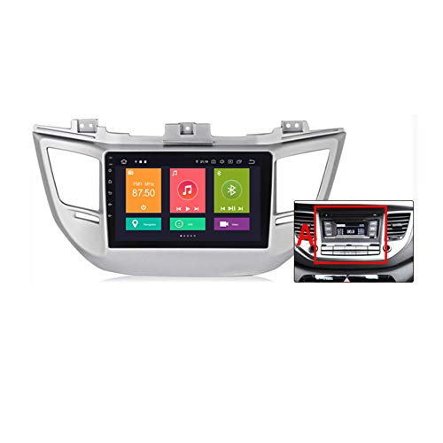 Android10 Radio Coche 2 DIN para Hyundai Tucson 2014-2018 con Pantalla HD Autoradio con GPS navi Manos libres bluetooth Enlace espejo Admite Mandos del Volante + cámara trasera(gift),A,M150