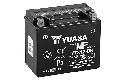 Batteria YUASA ytx12-BS, 12 V/10AH (dimensioni: 150 X 87 X 130) per Suzuki GSX R 1000 anno di costruzione 2004