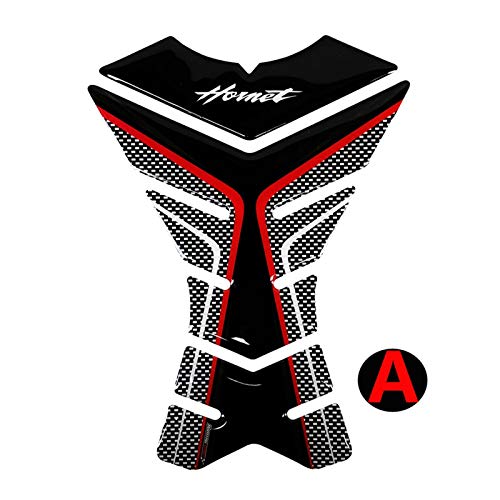 bazutiwns 3D Carbon-Look Motorycle Stay Pad Protector Decal Stickers Case for Honda Hornet CB 600F CB 650F CB 250 CB 1000R HSLL (Color : A)
