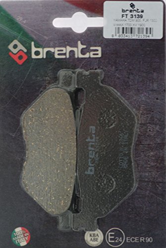 Brenta - Pastillas freno orgánicas de moto para Hyosung GV 650 Aguila, Yamaha TDM 900, XVS 950 A