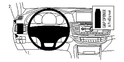 Brodit ProClip - Kit de coche para Honda Accord Coupé 13-14 (montaje izquierda)