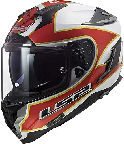 Casco integral LS2 FF327 CHALLENGER REPLICA FOGGY TT – Casco de motocicleta en carretera para deportes de carrera, casco Pinlock Ready, XXS