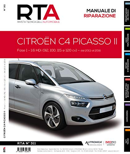 Citroën C4 Picasso II. Fase 1. 1.6 HDi (92, 100, 115 e 120 cv). Dal 2013 al 2016 (Rivista tecnica dell'automobile)