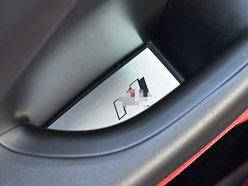 Cubierta De Acero para i30 N - 4 Piezas Emblema Placa Inox Metal Cepillado Interior Decoración Personalizados Hechos a Medida Tuning i30N Accesorios