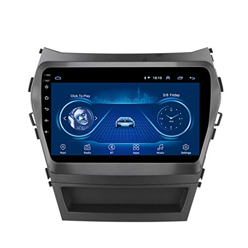 Dscam Car Stereo Android 9.1 Car Radio de navegación GPS para Hyundai New Santa Fe 2013-2017 9 Pulgada Pantalla LCD Táctil USB WLAN 4.0 Bluetooth Llamadas Manos Libres,1G+16G-Quad-Core