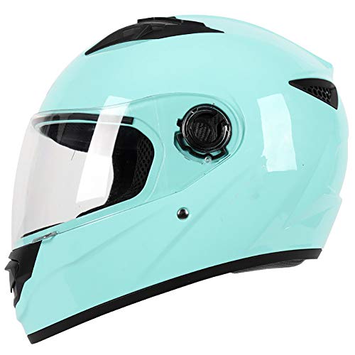 DYOYO Casco Integral para Moto, Cascos Integrale ECE Aprobado, Full Face Helmet con Visera Se Abre Fácil, Helmets Intégral Idéal para Hombres Adultos Mujeres 59-62CM