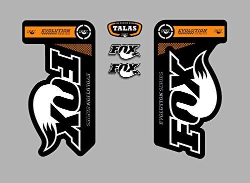 Ecoshirt RD-LFJV-XR0D Pegatinas Horquilla Fox Talas Evolution Fdp03 Stickers Aufkleber Decals Autocollants Adesivi, Naranja