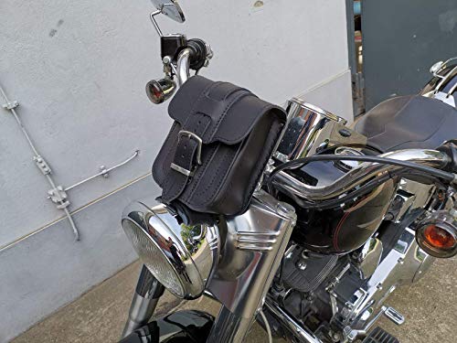 Funda para Syssybar Sissy Black Compatible con Harley Davidson BMW Triumph Fatboy Heritage Chopper Intruder Wildstar Shovelhead Panhead Orletanos