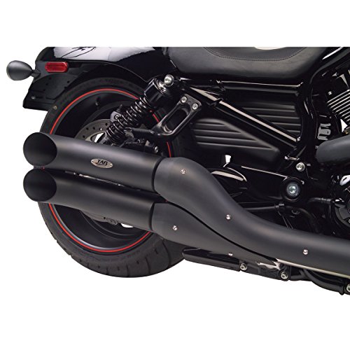 Harley Davidson Night Rod Special con recubrimiento en polvo negro Deflector de Enternamiento Tubos de escape