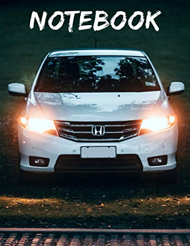Honda Accord Notebook: Awesome Notebook 120 pages 8.5x11",perfect for men, women, boys and girls and for any car lovers enthusiast, unique holiday gift idea