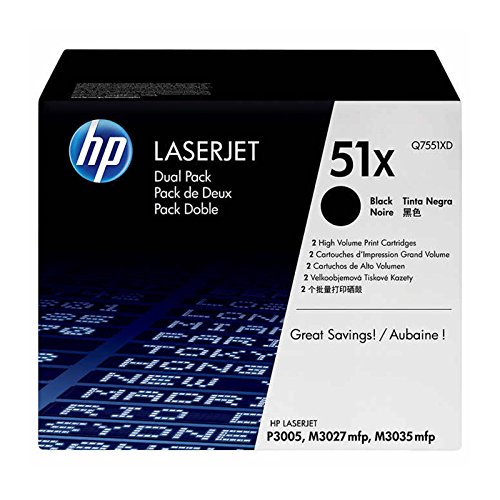 HP 51X - Tóner para impresoras láser (13000 páginas, Laser, LJ P3005, 15-30 °C, 10-80%, -20-40 °C) No