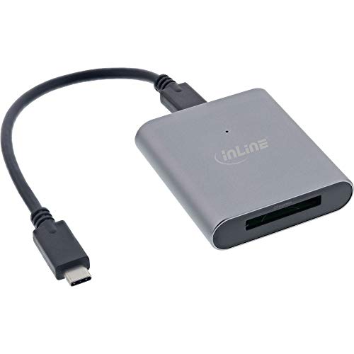 InLine® Lector de Tarjetas USB 3.2 Gen.2 USB-C o USB A para Tarjetas CFexpress 66771