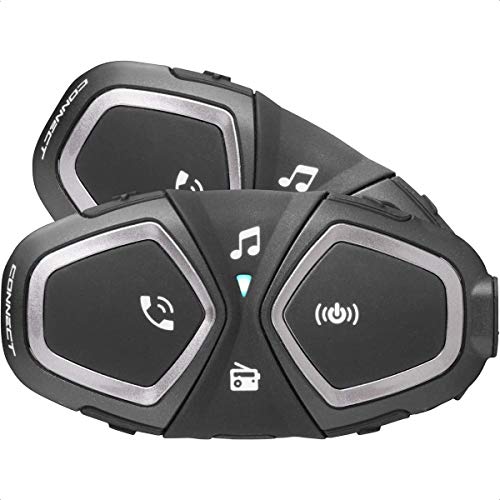 Interphone INTERPHOCONNECTTP Bluetooth Auriculares Manos Libres para Casco Moto Dual, Negro
