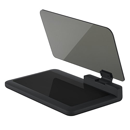 KKmoon Coche Head Up Display, GPS Navegador HUD con Panel de reflexión, Gran Pantalla HD Proyector de Compatible con Smartphone Android/iOS MAX 6 Pulgadas