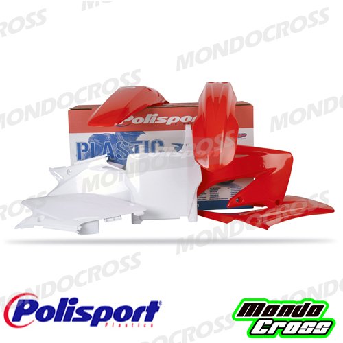 mondocross Kit plastiche Cross MX Polisport Rojo Blanco Honda CR 125 04 – 07 Cr 250 04 – 07