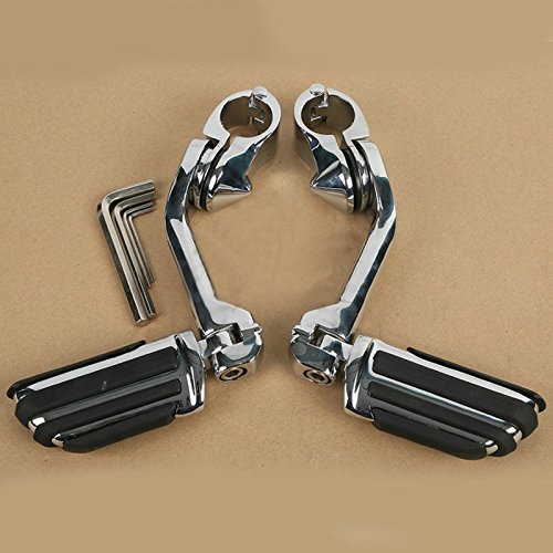 Nuevo largo Highway Foot Pegs Fits para Harley Electra Road King Street Glide 1 – 1/4 "bares