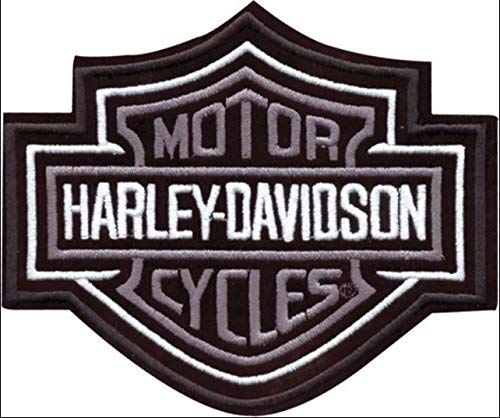 Parche Harley Davidson modelo plata Bar & Shield 10,2 x 8,5 cm Replica -1309