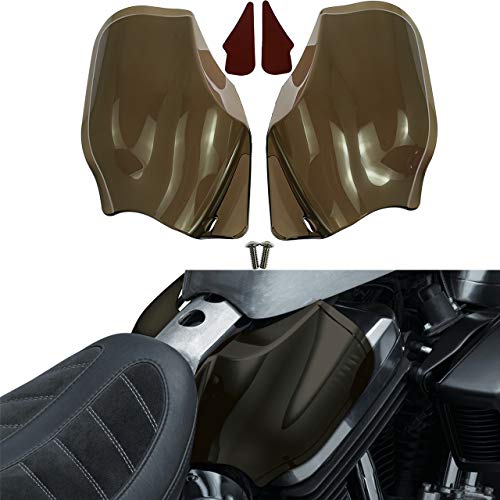 REBACKER Escudos reflectantes para sillín de motocicleta, deflector de calor de aire, para Harley Sporster Iron 883 1200 Forty Eight XL1200 2014-2019