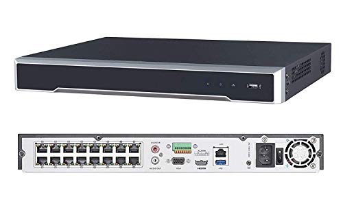 Registradores de vigilancia, Anpviz 8MP 16CH PoE NVR, HK Series DS-7616NI-K2/16P OEM, H.265 Network Video Recorder 2 SATA Interface, Up to 6TB Capacity for Each HDD (NO Included)