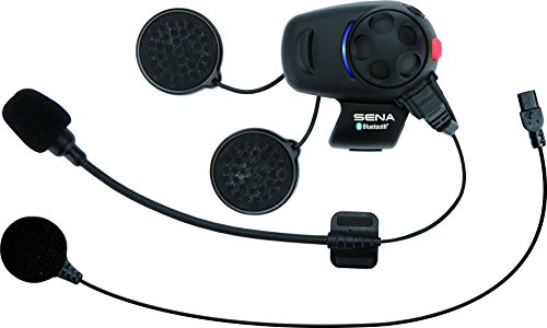 Sena SMH5-UNIV Kit de auriculares e intercomunicador Bluetooth para motos y scooters con micrófono universal, paquete unitario, Single Pack
