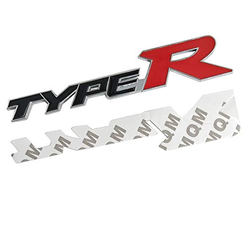 TAYDMEO Car Styling 3D Metal Alloy Type R Typer Sticker, para Honda City CR-V XR-V HR-V Accord FIT Jazz Civic