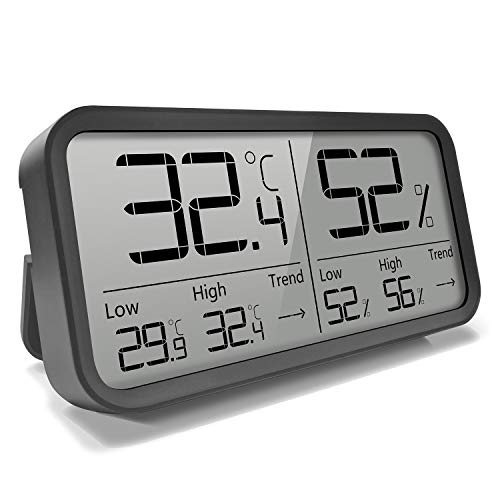 Termómetro higrómetro Digital Medidor de Temperatura de Interior y, Adecuado para Medir Ambiente del Hoga
