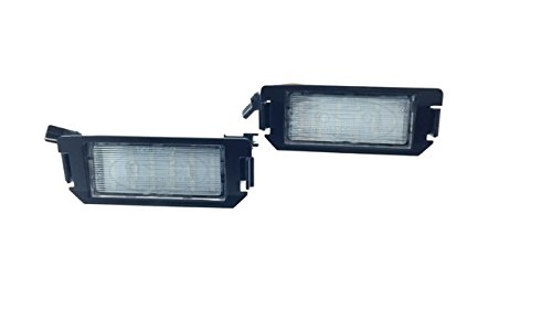 TMT LEDS (TM) Plafones LED Matricula compatible con Hyundai Coupe i20 Veloster Kia Picanto Soul Rio 3 Homologado E4 CE Luces LED
