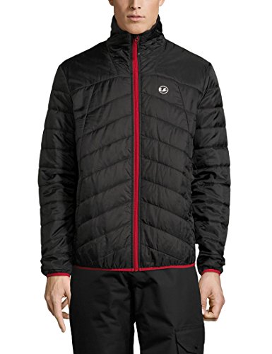 Ultrasport Advanced Chaqueta Loke para hombre, chaqueta para todo el año, chaqueta informal, chaqueta acolchada, Negro/Rojo, M