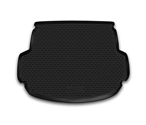V-MAXZONE PARTS Alfombrillas de goma TPE, color negro, para maletero de coche, compatibles con Hyundai Santa Fe 2012 2013 2014 2015 2016