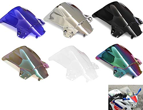 WSShop Protector de viento de doble burbuja para motor, parabrisas, deflectores de viento para motocicleta, compatible con Honda CBR250R CBR 250R 2011-2013