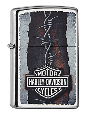 Zippo Harley Davidson Mechero, Metal, Street Chrome, 3.5x1x5.5 cm