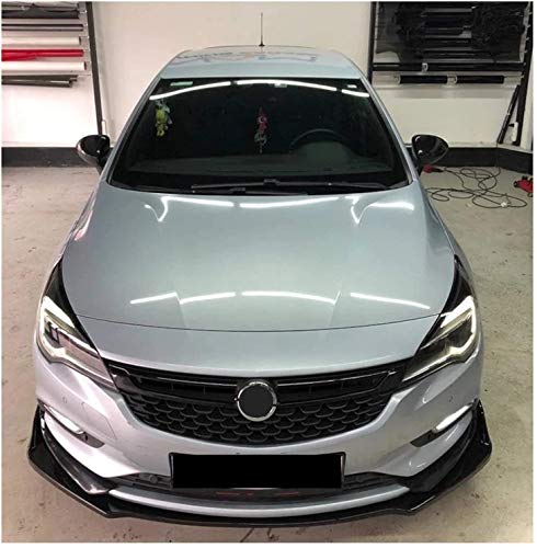 ABS/Carbon Fiber Kit de Divisor de Ala Alerón de Labios Parachoques Delantero para Opel Astra K Voltex, Accesorios Decorativos Modificados, Protección Contra Colisiones, Estabilidad