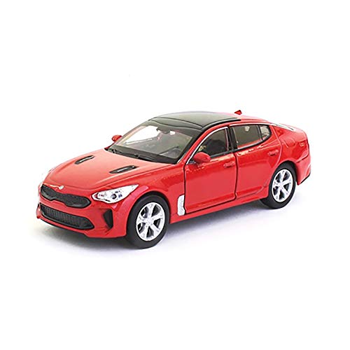 Automotiveapple [Kia Toys Collation] 1:38 Diecast Mini Car Miniature 1-pc for 2017 2018 Kia Stinger (Hi-Chroma Red)