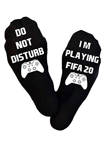 Calcetines para Xbox I'm Playing Fifa 20, para juegos de Xbox, para aficionados al fútbol, para Xbox, calcetines de Navidad, regalo de cumpleaños, jugador, relleno de calcetín