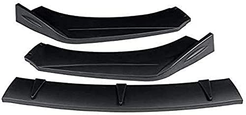 Carbon Look/Gloss/Matte Black Car Parachoques Delantero Splitter Lip Body Kit Spoiler Difusor Protector para Audi TT RS 2004-2019Matte BlackMatte Black