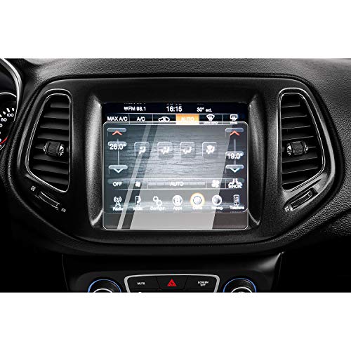 CDEFG para Jeep Compass Uconnect 2019 2020 Protector de Pantalla de Vidrio Templado, HD Auto 9H GPS Navi película protegida Glass (8,4 Inches)