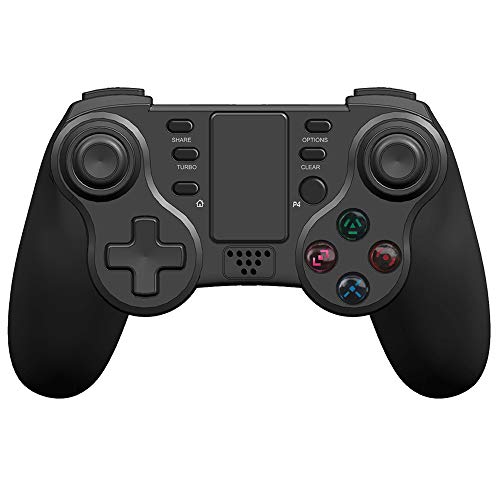 Controlador para PS4 Kingear Wireless Pro Gamepad Controller para PlayStation 4 con luz LED, compatible con sensor dinámico de 6 ejes y función de vibración dual