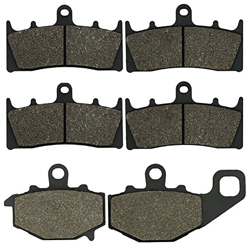 Cyleto Pastillas de freno delanteras y traseras para Kawasaki ZX6R ZX-6R ZX600 ZX 600 1998 1999 2000 2001 2002 ZX 6R ZX636 ZX 636cc 2002 ZX-9R ZX 900 1996-2001