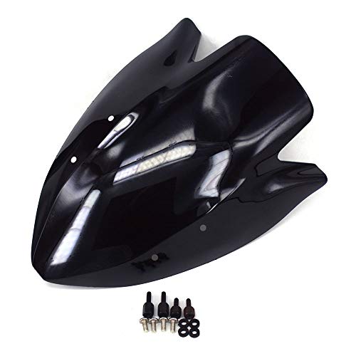Fast Pro Protector de parabrisas para motocicleta color negro ABS para Kawasaki Z1000 Z 1000 2003-2006
