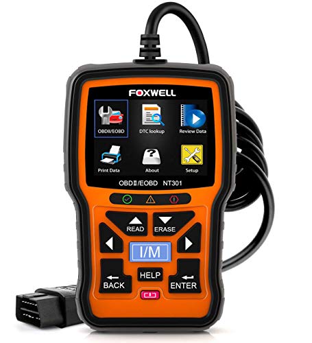 Foxwell Nt301 Motor OBD-II/EOBD Scan Tool/Lector de código, Light Orange