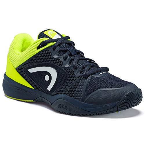 Head Revolt Pro 2.5 Junior Zapatos de Tenis, Unisex niños, Azul Oscuro/Amarillo neón, 32 EU