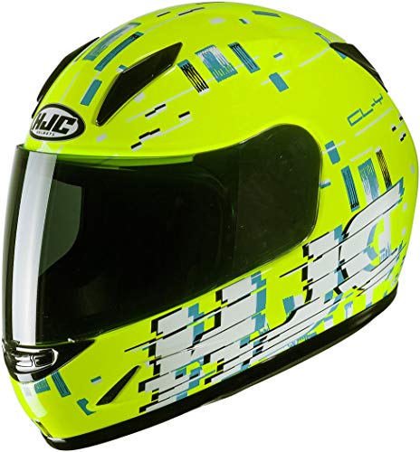 Helmet HJC JUNIOR CL-Y GARAM YELLOW/BLUE M