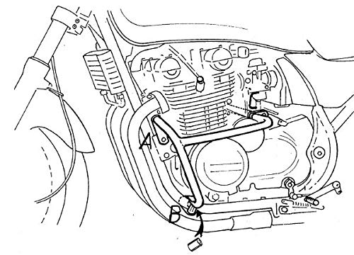 Hepco & Becker - Protector de motor para Kawasaki Zephyr 550 (cromo)